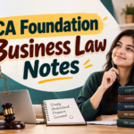 CA Foundation Business Law Notes: Complete Chapter-Wise Study & Revision Guide