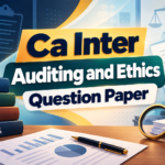 CA Inter Auditing and Ethics Question Paper Previous Year PDFs